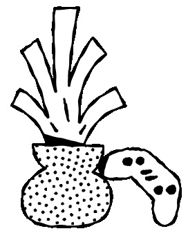 Ilustração
                        - Vaso e controle.